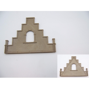 PLAYMOBIL (L3159) MOYEN-AGE -Pignon Toit Créneaux Maison Château 3444 3450 Jauni