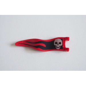 PLAYMOBIL (A3919) PIRATES - Drapeau Rouge Tete de Mort Mat Avant Bateau 5135