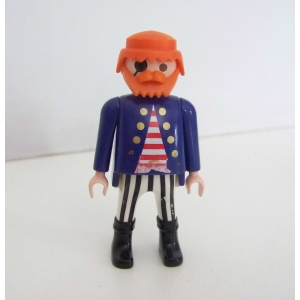 PLAYMOBIL (A4219) PIRATES - Capitaine Barbe Rousse du Bateau 3940 (Abimé)