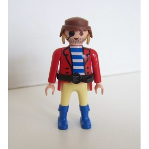PLAYMOBIL (A4230) PIRATES - Corsaire avec Bandeau sur l'Oeil Coffre 4432