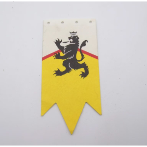 PLAYMOBIL (L32172) MOYEN-AGE - Bannière Drapeau 5x10,5cm Château Lion 4865
