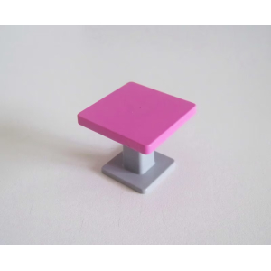 PLAYMOBIL (R822) MAGASIN MODE - Petite Table Rose & Pied Gris Boutique 5611