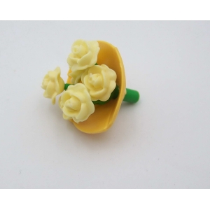 PLAYMOBIL (R703) MARIAGE - Bouquet de Roses Jaune Mariée 5244