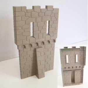 PLAYMOBIL (L32168) MOYEN-AGE - Mur Droit avec Meurtrières Château 4865