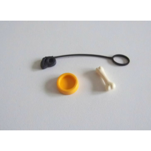 PLAYMOBIL (R632) MAISON MODERNE - Lot d'Accessoires pour Chiens (Laisse, ...)