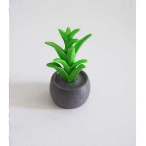 PLAYMOBIL (R624) MAISON MODERNE - Plante Verte dans Pot Gris 4402 4410 4412