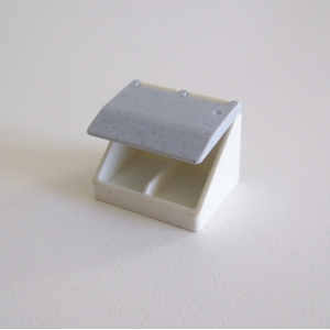 PLAYMOBIL (R636) MAISON MODERNE - Range Poubelles Blanc Gris Cuisine 4283