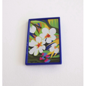 PLAYMOBIL (R625) MAISON MODERNE - Tableau Cadre Bleu Fleurs