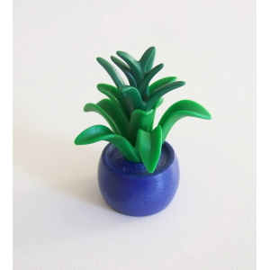 PLAYMOBIL (R610) MAISON MODERNE - Plante d'Intérieur dans Pot Bac Bleu 3968
