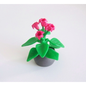 PLAYMOBIL (R601) MAISON MODERNE - Plante Intérieur dans Pot Bac Gris Salon 3966