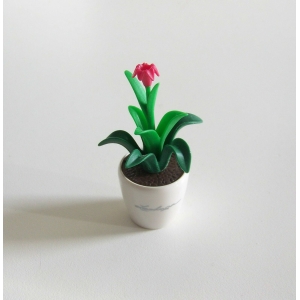 PLAYMOBIL (R673) MAISON MODERNE - Plante d'Ornement en Pot Blanc Chambre 4284