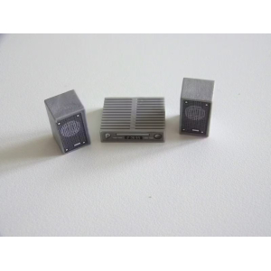 PLAYMOBIL (R616) MAISON MODERNE - Chaine Hi-Fi Stéréo avec 2 Enceintes