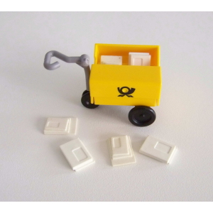 PLAYMOBIL (R5203) La POSTE - Chariot Jaune avec 6 Lettres pour Facteur 4403