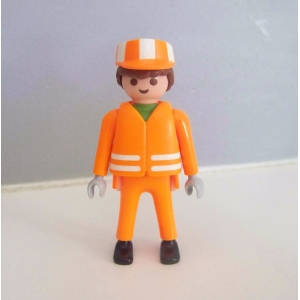 PLAYMOBIL (R5108) EBOUEURS - Employé de la Ville Camion Poubelles 3121
