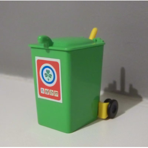 PLAYMOBIL (R5101) EBOUEURS - Poubelle Verte avec Chariot de Transport Jaune 3780