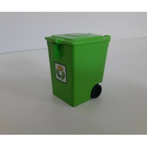 PLAYMOBIL (R5116) EBOUEURS - Poubelle Verte 3196 4418