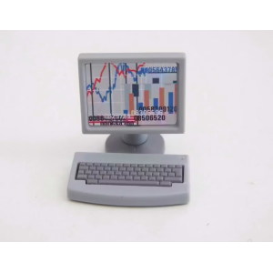 PLAYMOBIL (R5308) La BANQUE - Ordinateur Terminal Clavier Guichet 5177