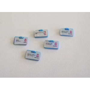 PLAYMOBIL (R5231) La POSTE - Lot de 5 lettres Bleues Etiquettes Blanches Vintage