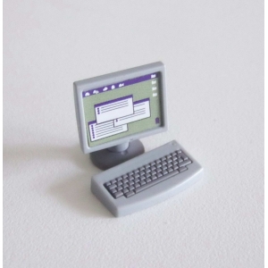 PLAYMOBIL (R5303) La BANQUE - Ordinateur Terminal Ecran Clavier Banquier 4402