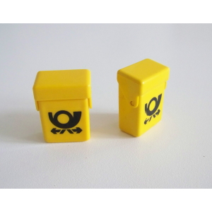 PLAYMOBIL (R5236) La POSTE - Lot de 2 Paniers Chariot à Lettres Jaunes Vintage