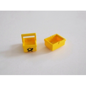 PLAYMOBIL (R5206) La POSTE - Lot de 2 Petits Bacs à Lettres Jaunes 4403
