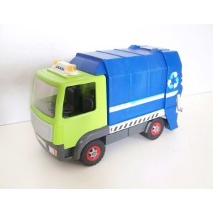 PLAYMOBIL (R5131) EBOUEURS - Camion Poubelle Vert & Bleu City Service 6110