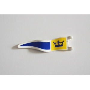 PLAYMOBIL (L3214) MOYEN-AGE - Drapeau Bleu Jaune Château Royal 3268