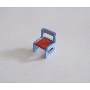 PLAYMOBIL (R468) ECOLE - Chaise Bleu Clair d'Ecolier Pupitre Ecole 4324
