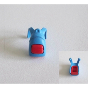 PLAYMOBIL (R476) ECOLE - Cartable Sac à Dos Bleu Clair & Rouge