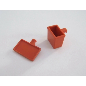 PLAYMOBIL (R4104) ECOLE - Accessoires Orange Foncé Tableau 4324 5923 9455