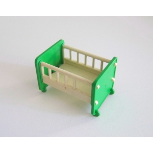 PLAYMOBIL (R4c02) GARDERIE - Lit Vert & Blanc Bébé 3593 Vintage Jauni