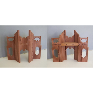PLAYMOBIL (L3288) MOYEN-AGE - Entrée Bois Ruines du Château des Barbares 4435