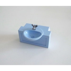 PLAYMOBIL (R464) ECOLE - Lavabo Bleu Clair à Encastrer 4324
