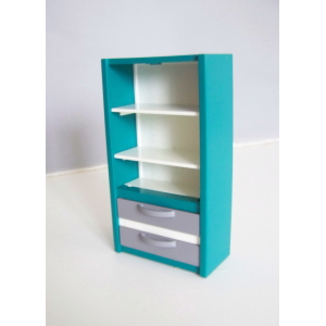 PLAYMOBIL (R3132) GARAGE - Armoire Verte Etagères Tiroirs Réparation Motos 3992