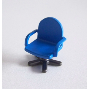 PLAYMOBIL (R3111) GARAGE - Chaise de Bureau Bleue à Roulettes 3992 & 4404