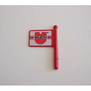 PLAYMOBIL (R3147) GARAGE - Drapeau Rouge WURTH Atelier Controle Technique 3615