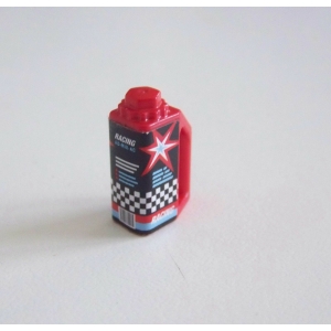 PLAYMOBIL (R3144) STATION SERVICE - Bidon Huile Rouge Racing