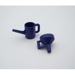 PLAYMOBIL (R3134) STATION SERVICE -  Burette d'Huile & Entonnoir Bleu Shell 3014