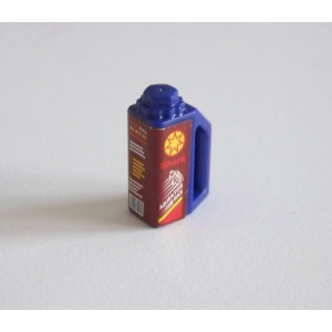 PLAYMOBIL (R3145) STATION SERVICE - Bidon Huile Bleu Shark 4079