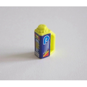 PLAYMOBIL (R3146) STATION SERVICE - Bidon Huile Jaune Fluo PMS 4422