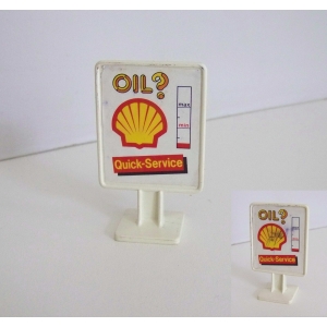 PLAYMOBIL (R32c07) STATION - Panneau Pancarte Double Face Shell 3437 EN l'ETAT