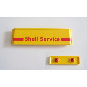 PLAYMOBIL (R3213) STATION - Enseigne Affiche Shell Service Toit 3014