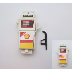 PLAYMOBIL (R3250) STATION - Pompe Essence Blanche Diesel Shell 3437 Jaunie