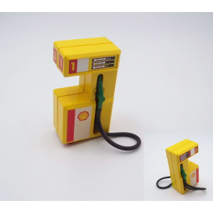 PLAYMOBIL (R3225) STATION ESSENCE - Double Pompe Jaune Station Shell 3014