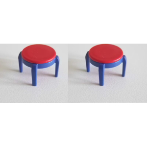 PLAYMOBIL (R212) MAISON MODERNE - Lot de 2 Tabourets Chambre Enfants 3964 3967