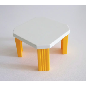 PLAYMOBIL (R245) MAISON MODERNE - Table Blanche & Orange pour Cuisine 3968