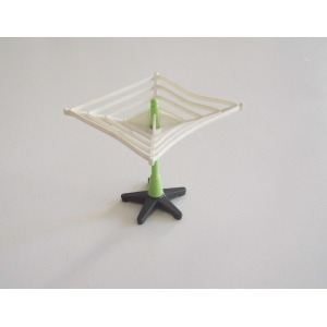 PLAYMOBIL (R2107) MAISON MODERNE - Etendoir à Linge Blanc & Vert 4288