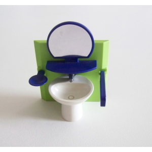 PLAYMOBIL (R294) MAISON MODERNE - Lavabo avec Glace Salle de Bain 4285 Complet