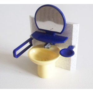 PLAYMOBIL (R233) MAISON MODERNE - Lavabo avec Glace Salle de Bain 3969 Complet