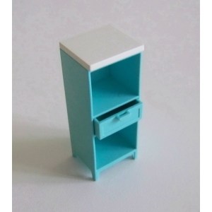 PLAYMOBIL (R298) MAISON MODERNE - Meuble Rangement Bleu Clair Salle de Bain 5330